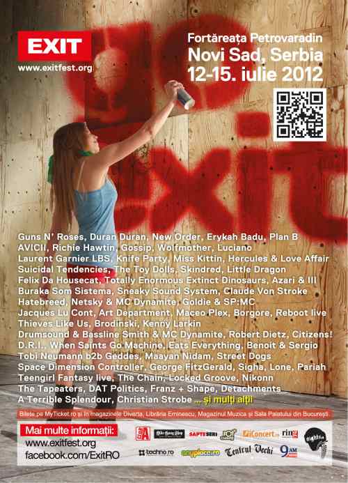 Suba Stage și Explosive Stage își anunță programul la Exit Festival 2012